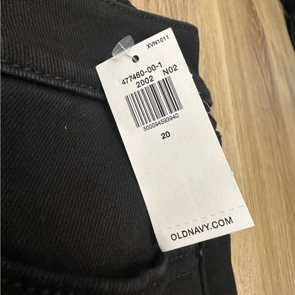 NWT Old Navy High Rise O.G. Straight Black Denim Jeans size 20 - Picture 4 of 7